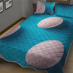 Eggs Pattern Print Quilt Bed Set