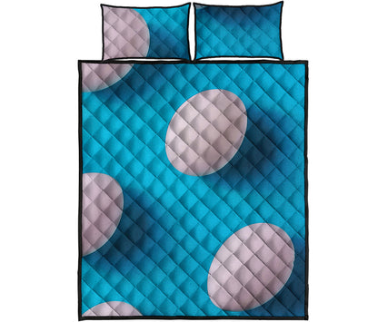 Eggs Pattern Print Quilt Bed Set