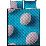 Eggs Pattern Print Quilt Bed Set