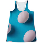 Eggs Pattern Print Women's Racerback Tank Top