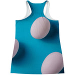 Eggs Pattern Print Women's Racerback Tank Top