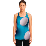 Eggs Pattern Print Women's Racerback Tank Top