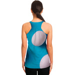 Eggs Pattern Print Women's Racerback Tank Top