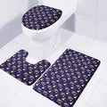 Egypt Eye Of Horus Pattern Print 3 Piece Bath Mat Set