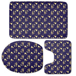 Egypt Eye Of Horus Pattern Print 3 Piece Bath Mat Set