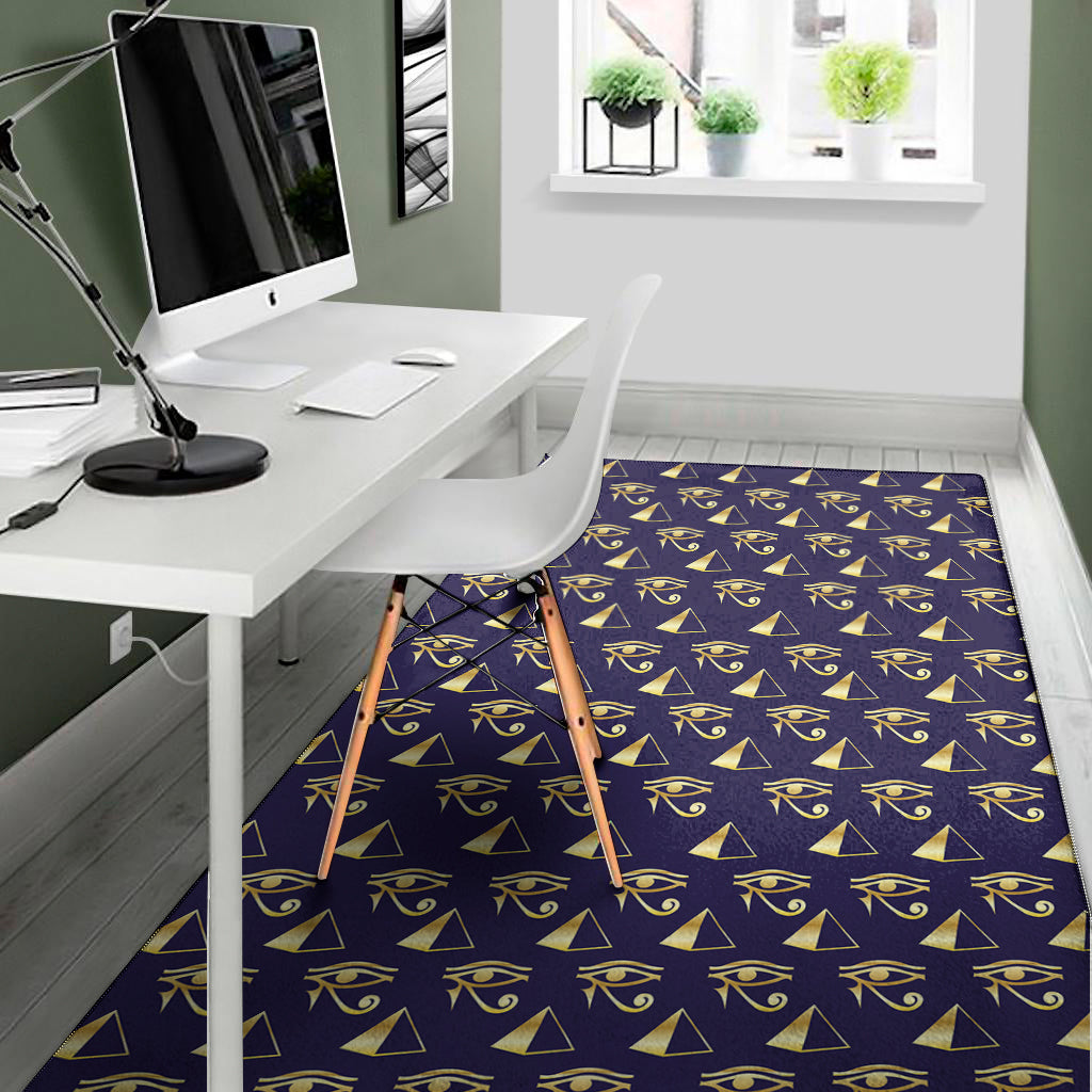 Egypt Eye Of Horus Pattern Print Area Rug