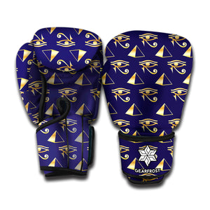 Egypt Eye Of Horus Pattern Print Boxing Gloves