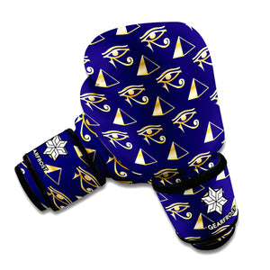 Egypt Eye Of Horus Pattern Print Boxing Gloves