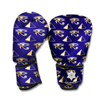 Egypt Eye Of Horus Pattern Print Boxing Gloves