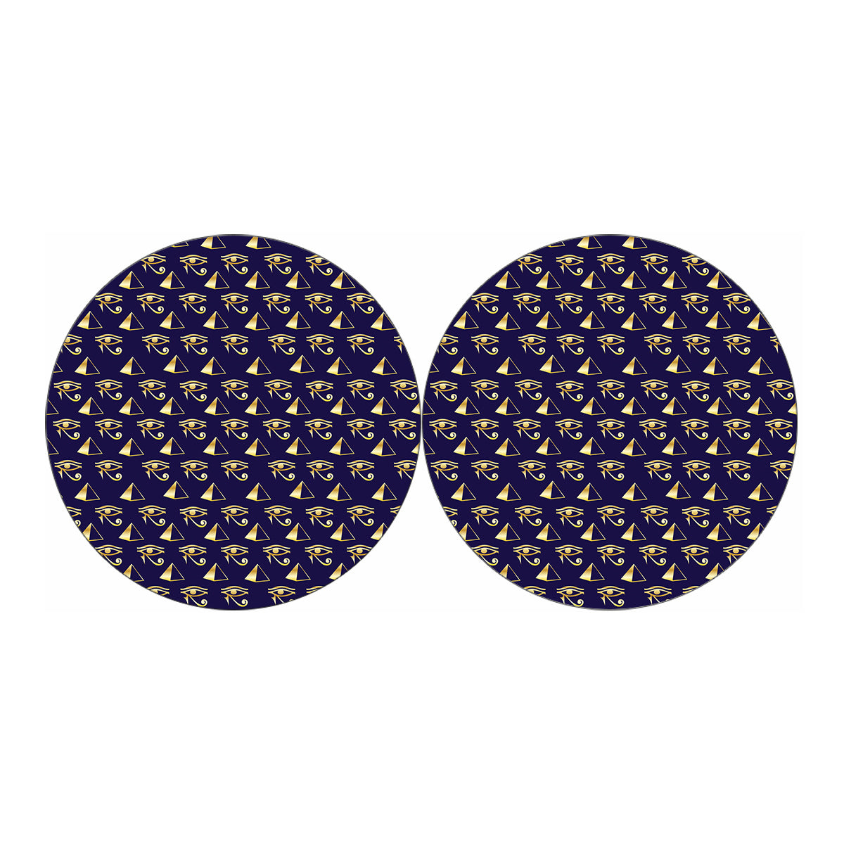Egypt Eye Of Horus Pattern Print Car Coasters