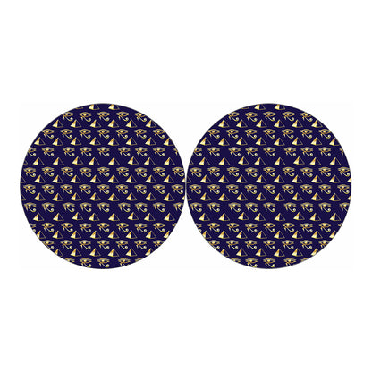 Egypt Eye Of Horus Pattern Print Car Coasters