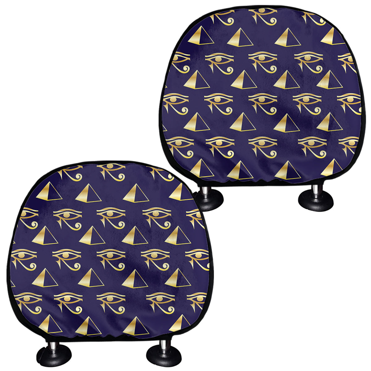 Egypt Eye Of Horus Pattern Print Car Headrest Covers