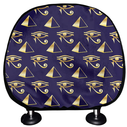Egypt Eye Of Horus Pattern Print Car Headrest Covers