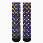 Egypt Eye Of Horus Pattern Print Crew Socks