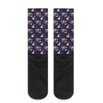 Egypt Eye Of Horus Pattern Print Crew Socks
