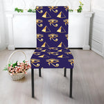 Egypt Eye Of Horus Pattern Print Dining Chair Slipcover