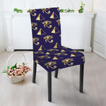 Egypt Eye Of Horus Pattern Print Dining Chair Slipcover