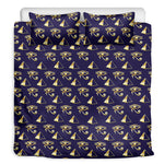 Egypt Eye Of Horus Pattern Print Duvet Cover Bedding Set