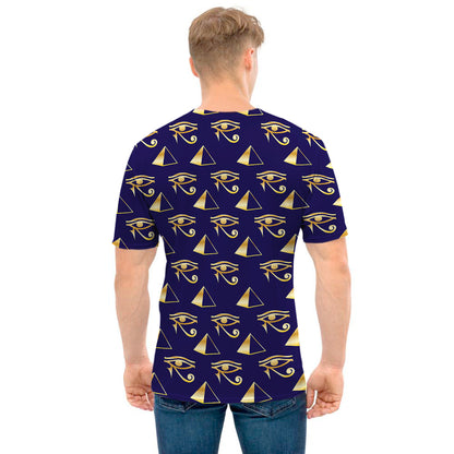 Egypt Eye Of Horus Pattern Print Men's T-Shirt