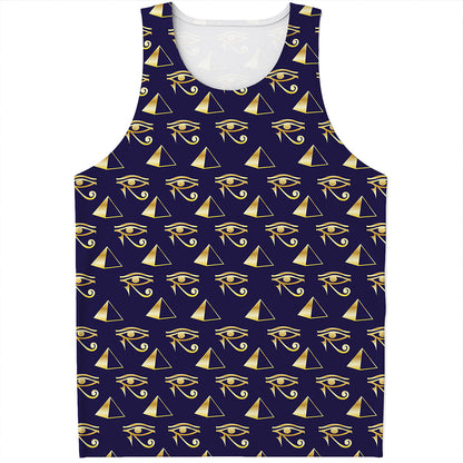 Egypt Eye Of Horus Pattern Print Men's Tank Top