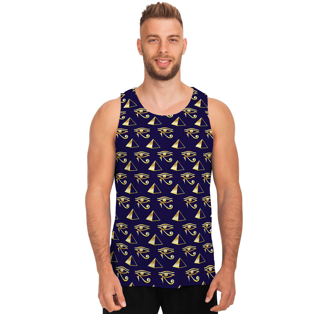Egypt Eye Of Horus Pattern Print Men's Tank Top