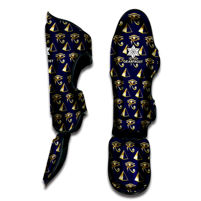 Egypt Eye Of Horus Pattern Print Muay Thai Shin Guard