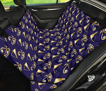 Egypt Eye Of Horus Pattern Print Pet Car Back Seat Cover
