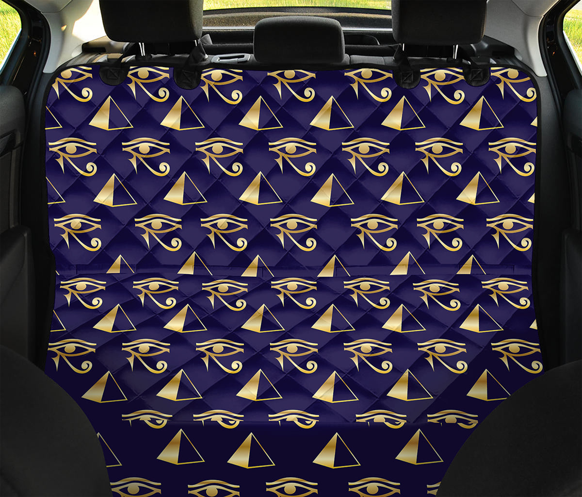 Egypt Eye Of Horus Pattern Print Pet Car Back Seat Cover