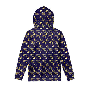 Egypt Eye Of Horus Pattern Print Pullover Hoodie