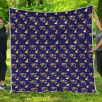 Egypt Eye Of Horus Pattern Print Quilt