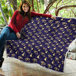 Egypt Eye Of Horus Pattern Print Quilt