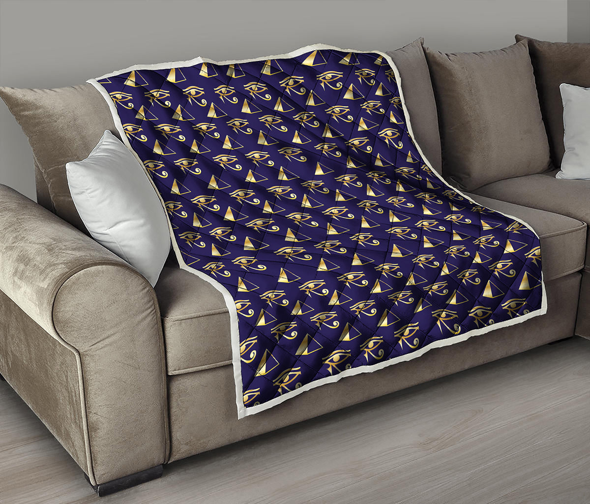 Egypt Eye Of Horus Pattern Print Quilt