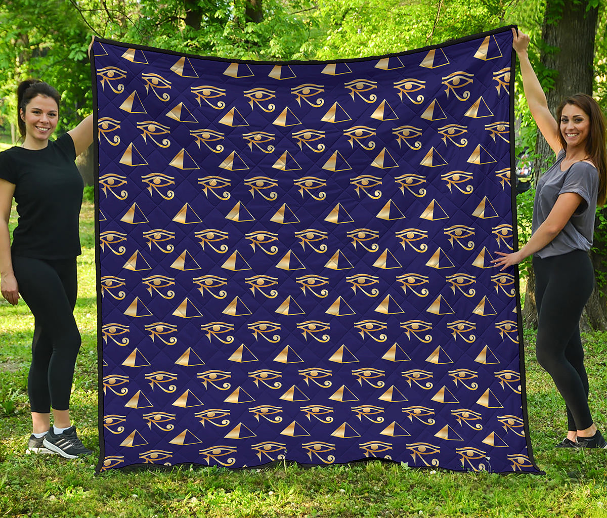 Egypt Eye Of Horus Pattern Print Quilt