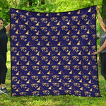 Egypt Eye Of Horus Pattern Print Quilt