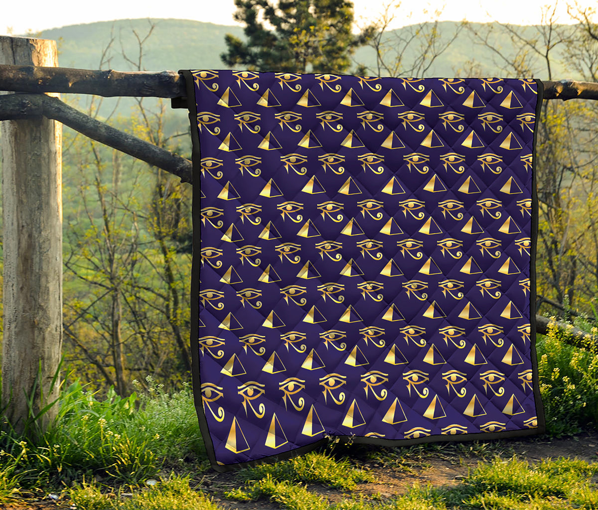 Egypt Eye Of Horus Pattern Print Quilt