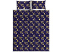 Egypt Eye Of Horus Pattern Print Quilt Bed Set