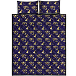 Egypt Eye Of Horus Pattern Print Quilt Bed Set
