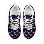 Egypt Eye Of Horus Pattern Print White Sneakers