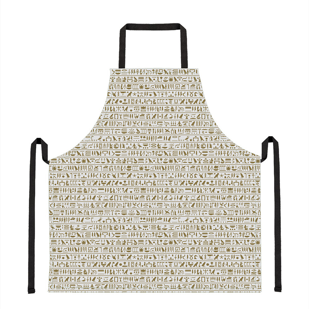 Egypt Hieroglyphs Pattern Print Apron