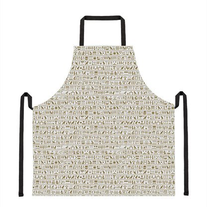 Egypt Hieroglyphs Pattern Print Apron