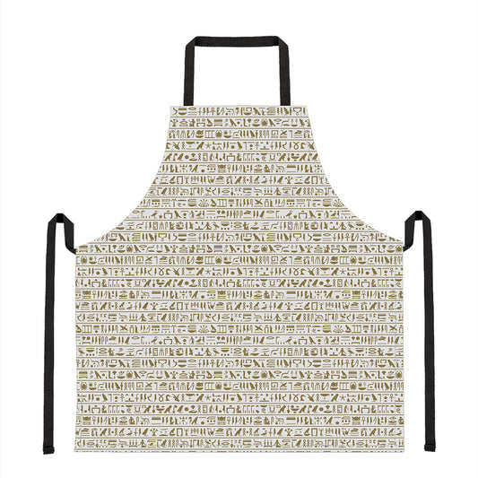 Egypt Hieroglyphs Pattern Print Apron