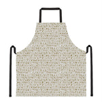 Egypt Hieroglyphs Pattern Print Apron