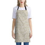 Egypt Hieroglyphs Pattern Print Apron