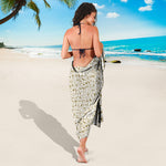 Egypt Hieroglyphs Pattern Print Beach Sarong Wrap