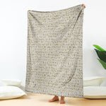 Egypt Hieroglyphs Pattern Print Blanket