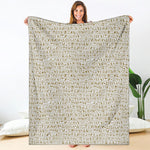 Egypt Hieroglyphs Pattern Print Blanket