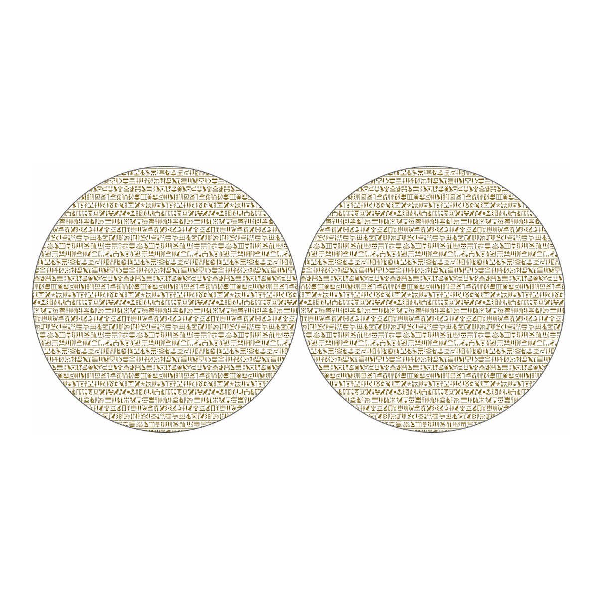 Egypt Hieroglyphs Pattern Print Car Coasters