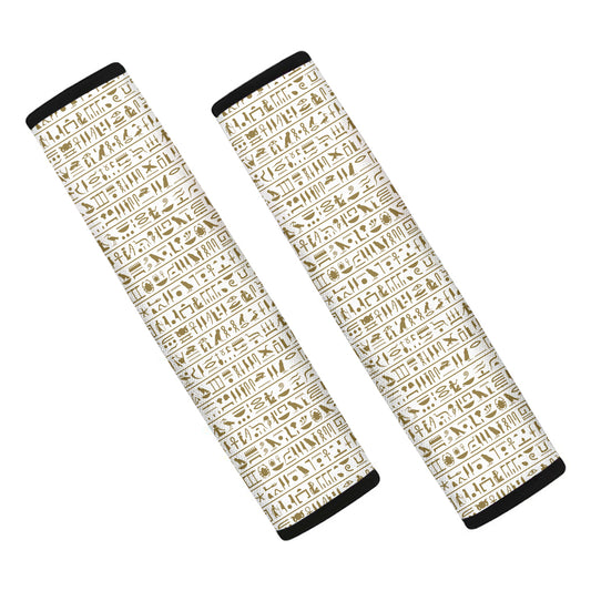 Egypt Hieroglyphs Pattern Print Car Seat Belt Covers