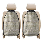 Egypt Hieroglyphs Pattern Print Car Seat Organizers
