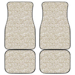 Egypt Hieroglyphs Pattern Print Front and Back Car Floor Mats